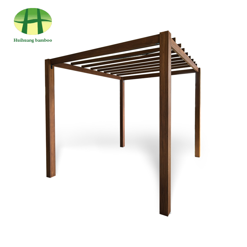Pergola tre tổng hợp sân vườn ngoài trời hiện đại Pergola có mái che ngoài trời